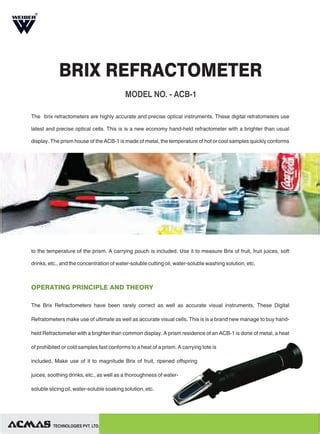 brix refractometer principle pdf|brix concentration charts.